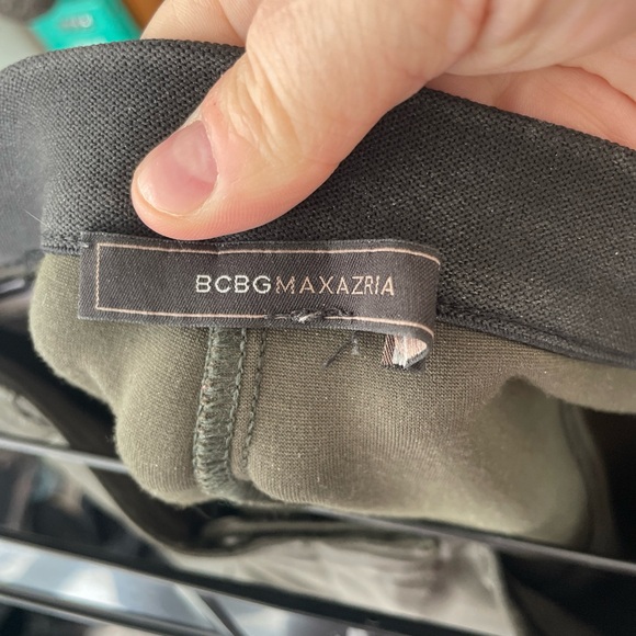 BCBGMAXAZRIA Connor GREEN Pleather Legging Size Medium - Picture 7 of 9